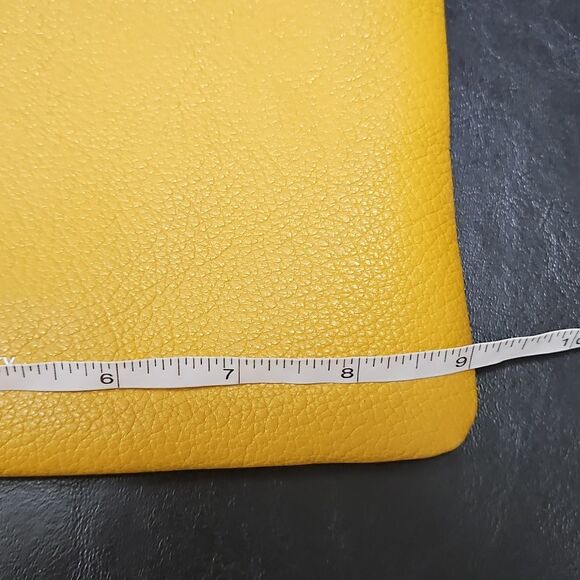 Doris & Jacky Mustard Yellow Genuine Leather Clutch Quiet Luxury Minimalist